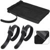 100 PCS 8 Inch Reusable Cable Ties, Adjustable Cable Management Wire Straps with Hook and Loop, Multi-purpose for Home, Office and Data Centers Organizer by QINGLER view 1
