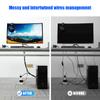 100 PCS 8 Inch Reusable Cable Ties, Adjustable Cable Management Wire Straps with Hook and Loop, Multi-purpose for Home, Office and Data Centers Organizer by QINGLER view 2