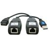 MOOKEENONE 1 x USB RJ45 Adapter Set, Self-Powered USB 2.0 Male to Female Cat6 Cat5 Cat5e 6 Rj45 LAN Ethernet Network Extender Extension Repeater Adapter Converter Cable view 3