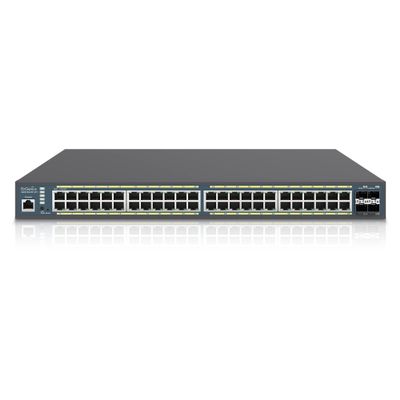 EnGenius Fit EWS7952FP-FIT 48-Port Gigabit PoE+ Managed Switch - 740W Power Budget, Layer 2+ Management, 4 SFP Uplinks for Enterprise Networks