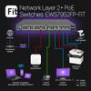 EnGenius Fit EWS7952FP-FIT 48-Port Gigabit PoE+ Managed Switch - 740W Power Budget, Layer 2+ Management, 4 SFP Uplinks for Enterprise Networks view 3