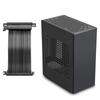 Aluminum Mini ITX Case with PCIe 3.0 Riser, JOYJOM Mini PC Case, SFF Small Form Factor PC Case, TX Computer Gaming Case Supports GPU Graphics Card (Black) view 1