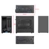 Aluminum Mini ITX Case with PCIe 3.0 Riser, JOYJOM Mini PC Case, SFF Small Form Factor PC Case, TX Computer Gaming Case Supports GPU Graphics Card (Black) view 3