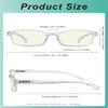 Eyekepper 5 Pairs Comfort Computer Reading Glasses for Women Men Blue Light Blocking Readers Transparent,+1.25 view 2