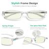 Eyekepper 5 Pairs Comfort Computer Reading Glasses for Women Men Blue Light Blocking Readers Transparent,+1.25 view 3