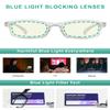 Eyekepper 5 Pairs Comfort Computer Reading Glasses for Women Men Blue Light Blocking Readers Transparent,+1.25 view 4