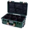 Trekking Green & Tan Pelican 1535 Air case. With TrekPak Dividers & mesh lid organizer. view 1