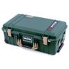Trekking Green & Tan Pelican 1535 Air case. With TrekPak Dividers & mesh lid organizer. view 3