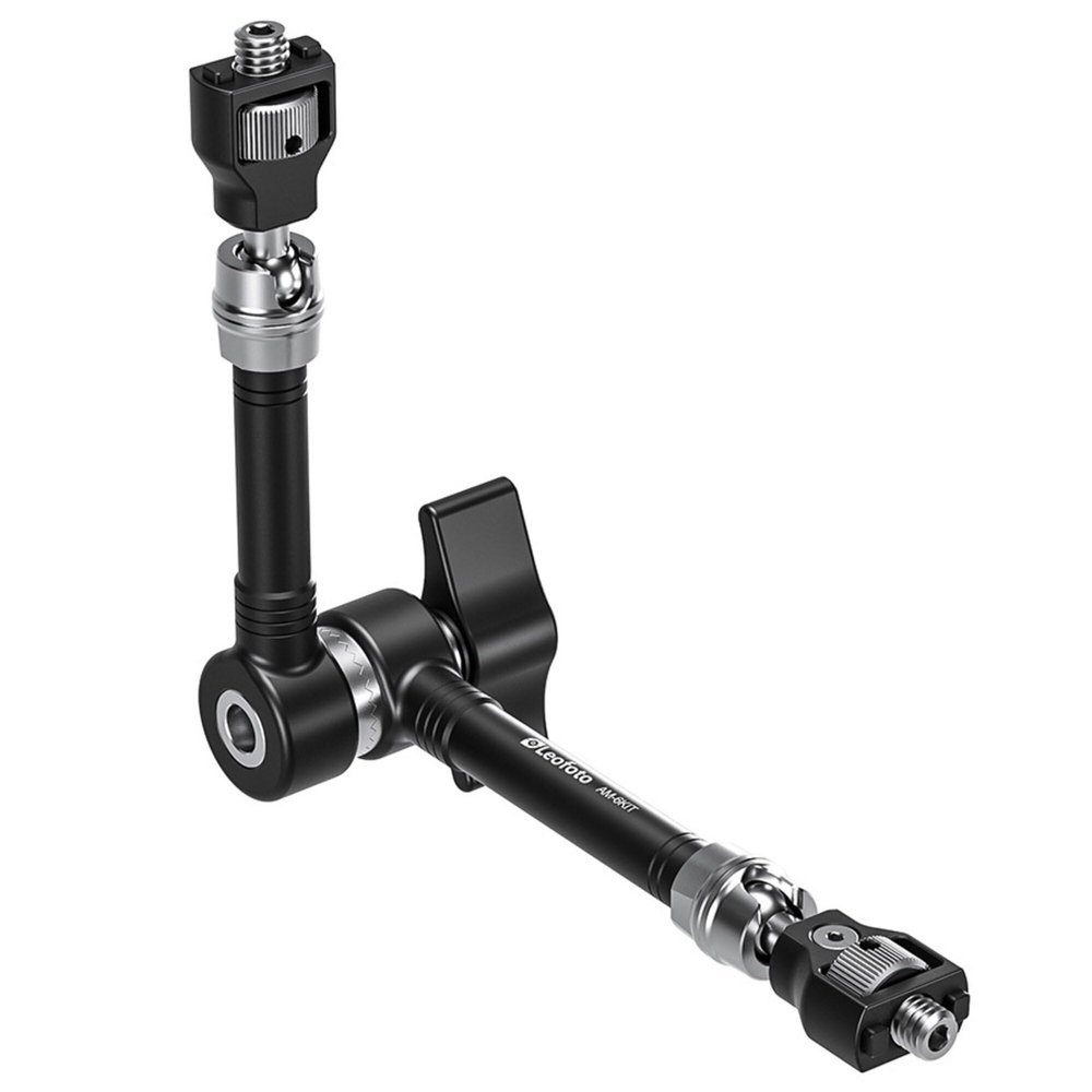 Leofoto AM-6 Kit Versa Magic Arm Heavy-Duty | Anti-Twist Adapter | 1/4th and 3/8" Mounting Screws