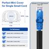One Cord Cover Wall 153in(9X L17in) - Mini Wire Hider, Wire Cover for Hiding Speaker Wire, Baby Monitor Cord - Paintable Wire Channel for Cable Concealer, W0.5in H0.3in, CMR05 Black view 2