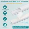 One Cord Cover Wall 153in(9X L17in) - Mini Wire Hider, Wire Cover for Hiding Speaker Wire, Baby Monitor Cord - Paintable Wire Channel for Cable Concealer, W0.5in H0.3in, CMR05 Black view 4