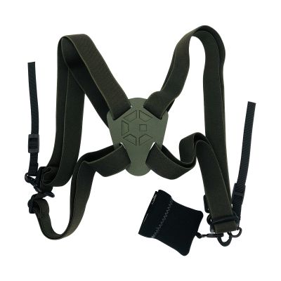 GAIARENA Binocular Harness - Adjustable Binocular Strap for Hunting, Hiking & Birding - Includes Lens Cleaning Cloth - Camo