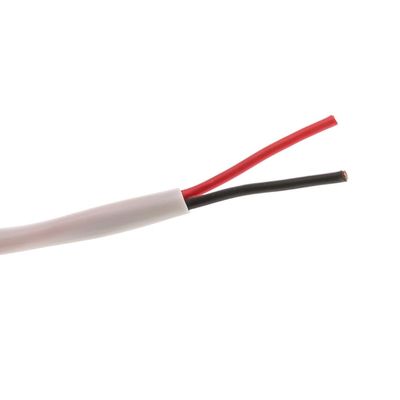 Cable Central LLC Plenum Speaker Cable, White, Pure Copper, 14/2 (14 AWG 2 Conductor), 19 Strand / 0.373mm, CMP, Spool, 1000 Feet