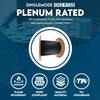 Cable Central LLC Armored Plenum 6 Strand Indoor/Outdoor Fiber Optic Distribution Cable, OS2 9/125 Singlemode, Corning Optical Fiber, Black, Spool, 500 Feet view 3