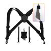 GAIARENA Binocular Harness - Adjustable Strap for Binoculars, Cameras & Rangefinders - Includes Lens Cleaning Cloth - Black view 1