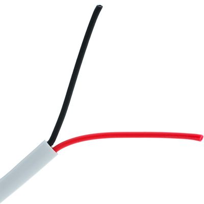 Cable Central LLC Security/Alarm Wire, White, 22/2 (22AWG 2 Conductor), Solid, CMR/Inwall Rated, Pullbox, 1000 Feet