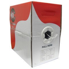 Cable Central LLC Security/Alarm Wire, White, 22/4 (22AWG 4 Conductor), Stranded, CMR/Inwall Rated, Pullbox, 500 Feet