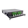 Cable Central LLC 2U Fiber Optic Patch Panel, Capacity 4 LGX Adapter Plates/Cassettes/Modules, Unloaded, Lexan Front Door, Black Powder Coat view 1