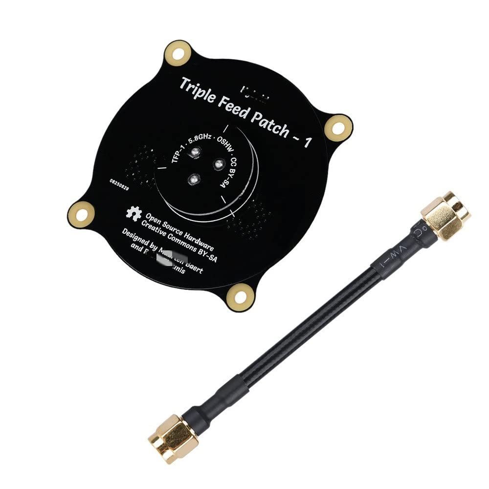 APEFIT Drone Accessories 1pcs 5.8GHz Triple Feed Patch Antenna SMA Directional Circularly Polarized Antenna Replaceable (Color : Pin)