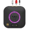1Mii B06S+ Bluetooth 5.2 Receiver, HiFi Bluetooth Audio Adapter w/LDAC, aptX HD & aptX Low Latency, Long Range Hi-Res Audio with Volume Control, 3.5mm & RCA outputs, Easy Setup for Home Stereo System view 1