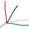 Cable Central LLC Security/Alarm Wire, White, 22/4 (22AWG 4 Conductor), Solid Copper, CMR/Inwall Rated, Pullbox, 1000 Feet view 1