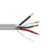 Cable Central LLC Shielded Security/Alarm Wire, Gray, 18/4 (18AWG 4 Conductor), Stranded, CM/Inwall Rated, Spool, 500 Feet view 1