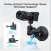 Camera Suction Cup Mount for Action Cameras - ULANZI SC-02 4.5in Pump-actived Vacuum Suction Mount w Quick Release NATO Magic Arm Car Boat Windshield Window Mount Compatible with Action Cameras view 3