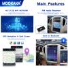 MOOKAKA Android 11 Tesla Style Car Stereo for Toyota Highlander Kluger 2001-2007,Apple Carplay Android Auto GPS Navigation SWC 4G Multimedia Car DVD Player(2+32G) view 4