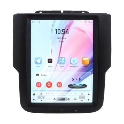 Car Stereo for Dodge Ram 2014-2018 1500 2500 3500, 10.4 Inch T-Style Android System Touchscreen Multimedia Player 4G+64G Built in Carplay Android Auto Navigation WiFi Bluetooth SWC HDMI