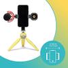 Joby HandyPod 2 Kit, Table Top Tripod with GripTight 360 Phone Mount and Pin Joint Mount, Phone Tripod for Smartphones, Action Cam and Mirrorless Cameras or Devices up to 1.0Kg (2.2lbs), Yellow view 2