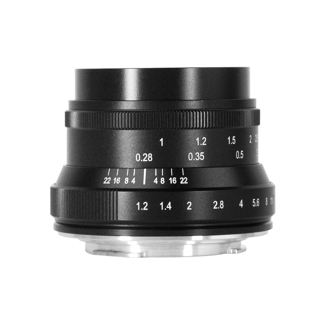 7artisans 35mm f1.2 Mark II APS-C Larger Aperture Prime Lens Compatiable for Olympus Panasonic M4/3 Mirrorless Cameras Like Panasonic GH3 GH4 GF1 GM1 GM5 Olympus E-M1 E-M5 E-M10 (New Version)