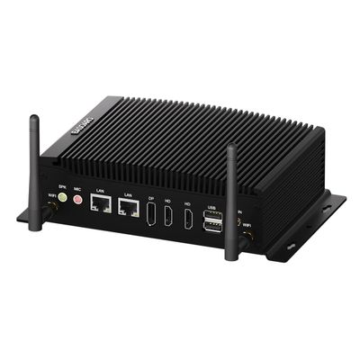 BASOARO Fanless PC, Industrial Mini PC Core i7 10810U, 64GB RAM 512GB SSD, Gigabit Ethernet, 2 RS232 COM, 2HD DP Triple Display, 6 USB, Dual Band WiFi, BT, Micro Computer Win 11 Pro