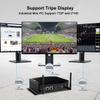 BASOARO Fanless PC, Industrial Mini PC Core i7 10810U, 64GB RAM 512GB SSD, Gigabit Ethernet, 2 RS232 COM, 2HD DP Triple Display, 6 USB, Dual Band WiFi, BT, Micro Computer Win 11 Pro view 3