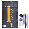 Black Tablet Full LCD Digitizer Touch Screen Assembly Screen Frame Replacement for (LTE Version) Samsung Galaxy Tab A7 Lite Tab A7 Lite LTE SM-T225 8.7" with Tool Kit view 1