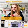 2024 Upgrade VJIANGER Digital Camera for Photography Vlogging Camera for YouTube with WiFi, 180 Flip Screen, 16X Digital Zoom, 52mm Lens, 2 Batteries, 32GB Micro SD Card(Purple) view 4