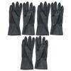 3 Pairs Hair Dye Gloves Waterproof Black Textured Reusable view 1