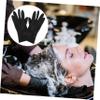 3 Pairs Hair Dye Gloves Waterproof Black Textured Reusable view 4