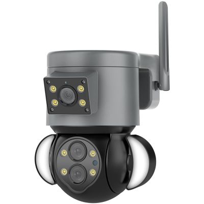 4MP 10X Surveillance Camera, PTZ Outdoor Security Protection Kamera Dome Human Detection Cam,IP66 Waterproof, 2-Way Talk,Cam add 32gb