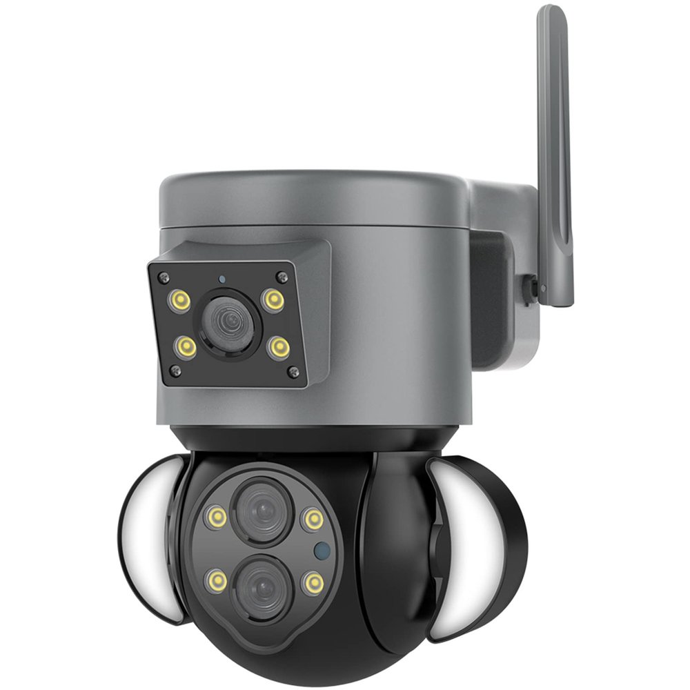 4MP 10X Surveillance Camera, PTZ Outdoor Security Protection Kamera Dome Human Detection Cam,IP66 Waterproof, 2-Way Talk,Cam add 32gb
