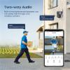 4MP 10X Surveillance Camera, PTZ Outdoor Security Protection Kamera Dome Human Detection Cam,IP66 Waterproof, 2-Way Talk,Cam add 32gb view 2