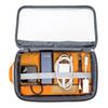 Lowepro GearUp Pouch Large, Travel Essentials, Travel Case for PC Cables, Adapters, Batteries, Chargers, Small Cameras, USB Sticks and Laptop Accessories, Made of Recycled Fabric, Grey view 2