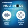 1000ft Black 12-Strand Fiber Optic Cable OM4 Multimode 50/125, Corning ClearCurve, 10 Gbit/s, Indoor/Outdoor, Riser Rated, PVC Jacket - Enhanced Networking view 4