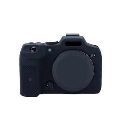 AFGRAPHIC Camera Case Bag Soft Silicone Black Rubber Armor Skin Body Cover Protector for Canon EOS R7 mirrorless camera