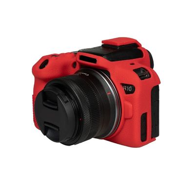 Camera Case Bag Soft Silicone Red Rubber Armor Skin Body Cover Protector for Canon EOS R10 mirrorless Camera