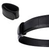 TACNEX Genuine Leather Belt Keeper 1 3/8" - 1 1/2" Wide Men's Dress Belt Loop Stays Strap End Holder Retainer Band Black 1PCS view 2