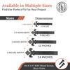 2 Pack 9" Black Faux Strap Hinges - Hand Forged Dummy Faux Hinge Handmade Rustic Iron Hinges for Farmhouse Shutter, Carriage Doors, Barn Door, Castle Door, and Gates The Fleur De Lis Series view 2
