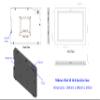 TABcare Anti-Theft Acrylic VESA Enclosure for Apple iPad 10 10.9" 2022, iPad 11" 2025 A16 with Free Wall Mount Kit & 90-Degree Angle USB C Charge Cable (White) view 3