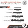 2 Pack 16" Black Faux Strap Hinges - Hand Forged Dummy Faux Hinge Handmade Rustic Iron Hinges for Farmhouse Shutter, Carriage Doors, Barn Door, Castle Door, and Gates The Nuevo Leon Series view 2