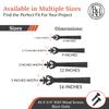 2 Pack 6" Black Faux Strap Hinges - Hand Forged Dummy Faux Hinge Handmade Rustic Iron Hinges for Farmhouse Shutter, Carriage Doors, Barn Door, Castle Door, and Gates The Tucson Series view 2