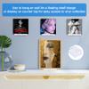 Aivwis Premium Wall-Mounted Vinyl Record Shelf, Floating Now Playing Holder for Vinyl Collectors - Home & Office Dcor, Record Store Display (3D Design White) view 4